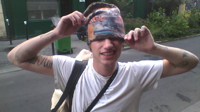 Fish camo beanie
