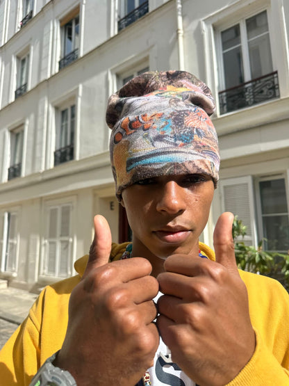 Fish camo beanie